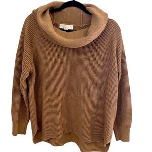 Michael Kors Cowl Neckline Sweater Camel L